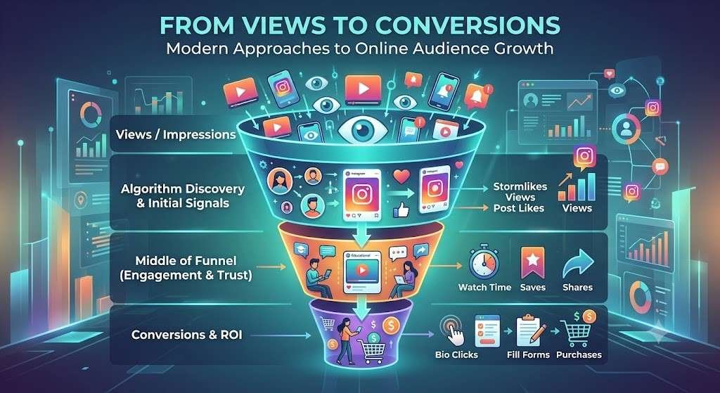 From Views to Conversions: Modern Approaches to Online Audience Growth From Views to Conversions: Modern Approaches to Online Audience Growth