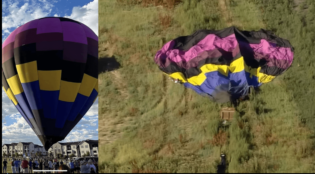 “hot air balloon” +emergency landing