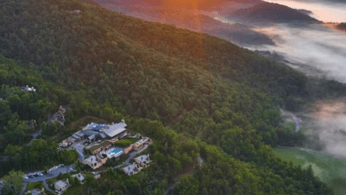 “Blackberry Mountain: A Luxurious Retreat in the Great Smoky Mountains with Nature’s Embrace”