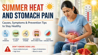 Summer Heat and Stomach Pain | Causes, Symptoms and Easy Prevention Tips