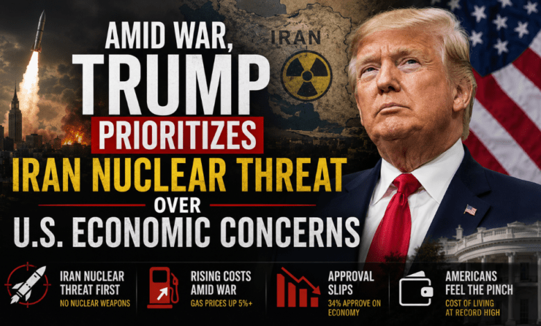 Amid War – Trump Prioritizes Iran Security Over Economic Impact