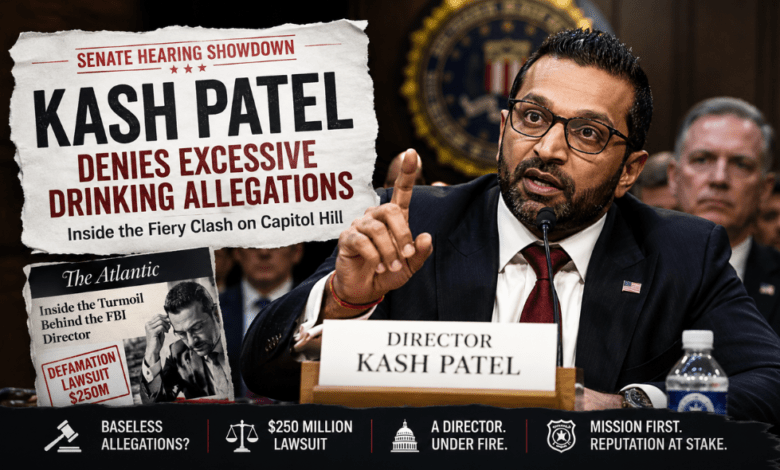 Kash Patel Denies Excessive Drinking Allegations – Inside the Fiery Senate Hearing