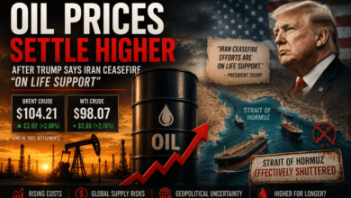 Oil Prices Settle Higher After Trump Says Iran Ceasefire Is “On Life Support”