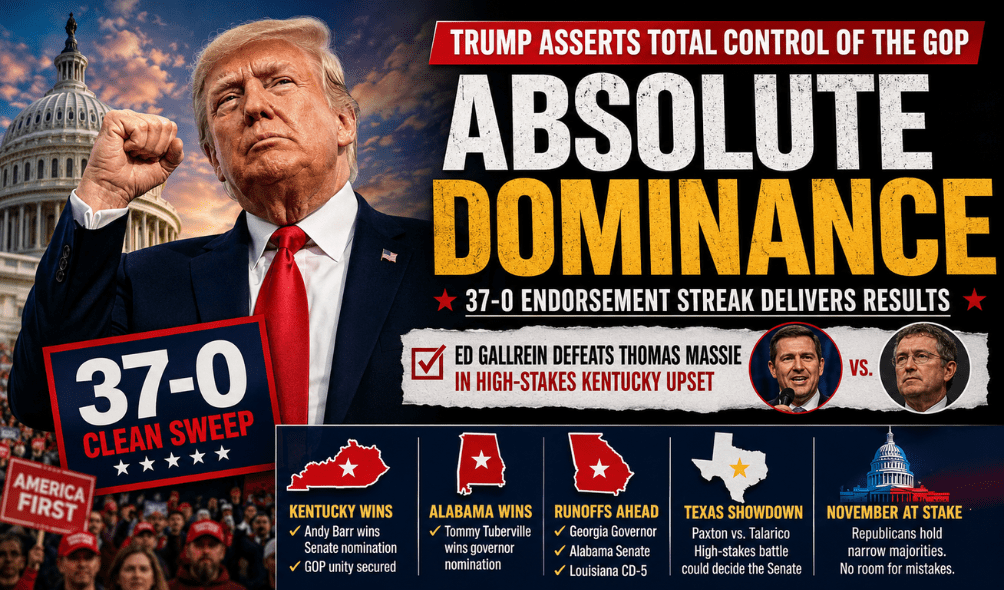 Republican Midterm Risks – Trump’s Absolute Grip on the GOP Primaries
