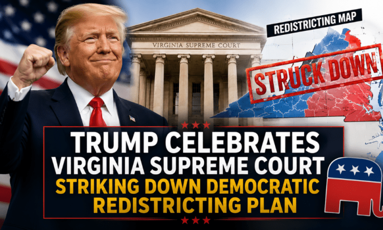 Trump Celebrates Virginia Supreme Court Striking Down Redistricting Map