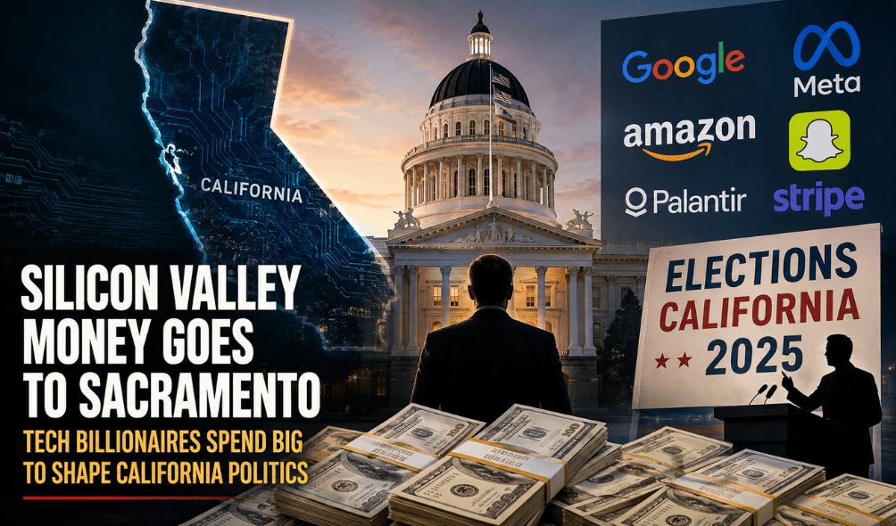 California Elections See Massive Tech Industry Spending as Billionaires Expand Political Influence California Elections See Massive Tech Industry Spending as Billionaires Expand Political Influence