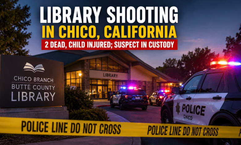 California Library Shooting Leaves Two Dead, Child Injured; Suspect Arrested in Chico
