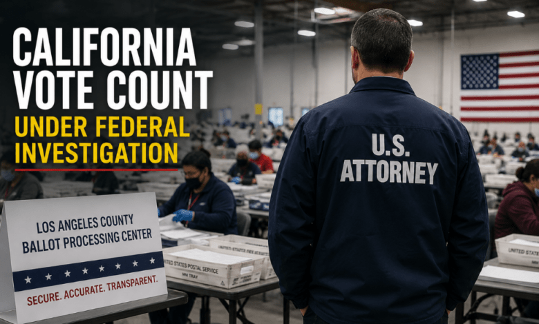 Tensions Flare as Federal Probe Targets California’s Slow Vote Count