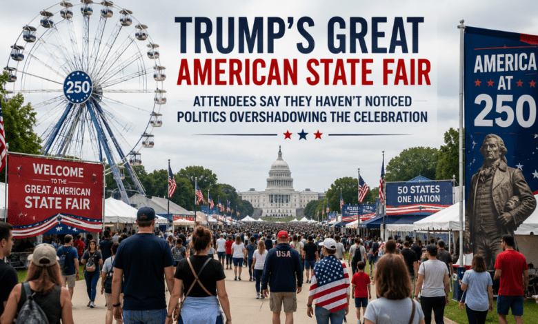 Great American State Fair Visitors Focus on Celebration Over Politics