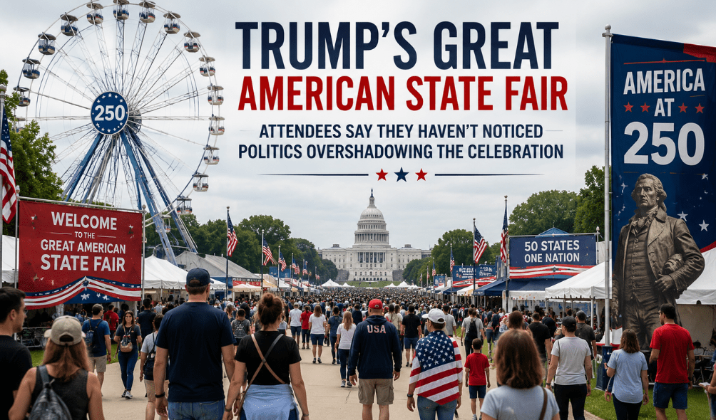Great American State Fair Visitors Focus on Celebration Over Politics
