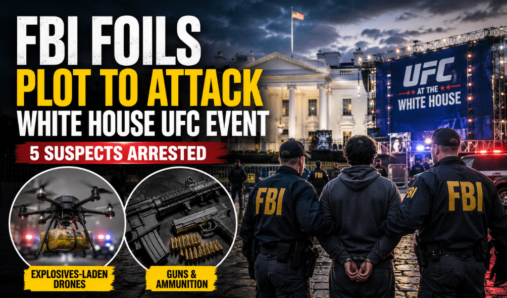 FBI Foils Alleged White House UFC Event Attack Plot, Five Arrested FBI Foils Alleged White House UFC Event Attack Plot, Five Arrested