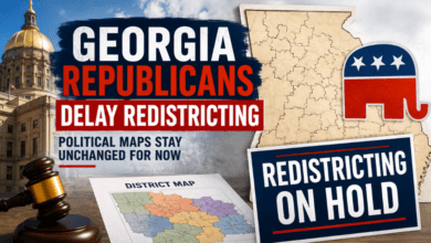 Georgia Republicans Delay Redistricting Effort, Leaving Political Maps Unchanged for Now