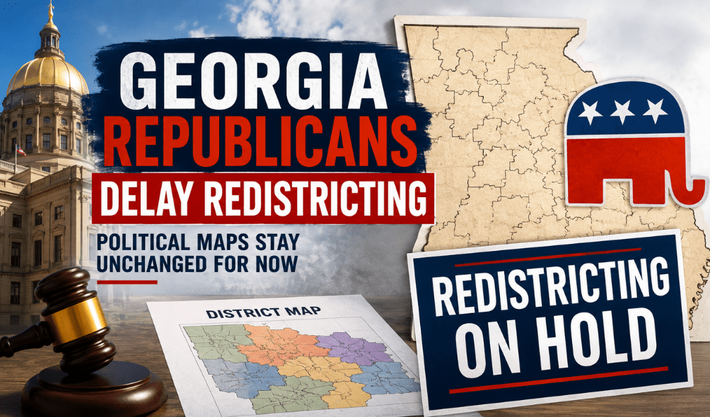 Georgia Republicans Delay Redistricting Effort, Leaving Political Maps Unchanged for Now