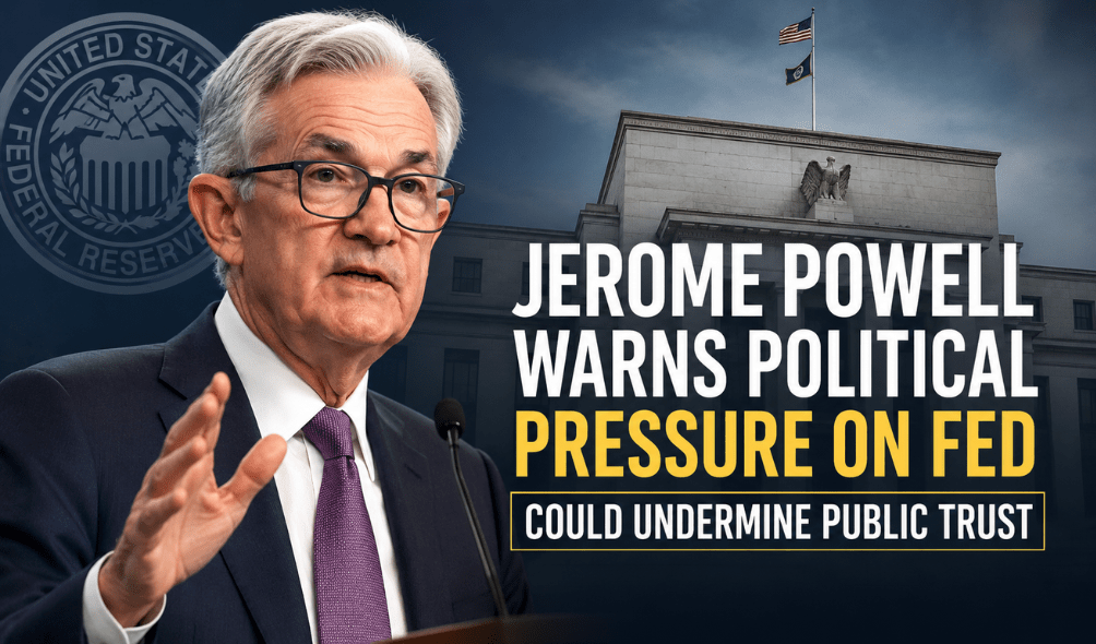 Jerome Powell Warns Political Pressure on Fed Could Damage Public Trust Jerome Powell Warns Political Pressure on Fed Could Damage Public Trust