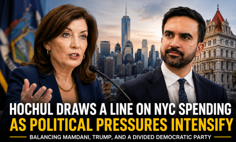 Kathy Hochul Draws a Line on NYC Spending as Political Pressures Intensify