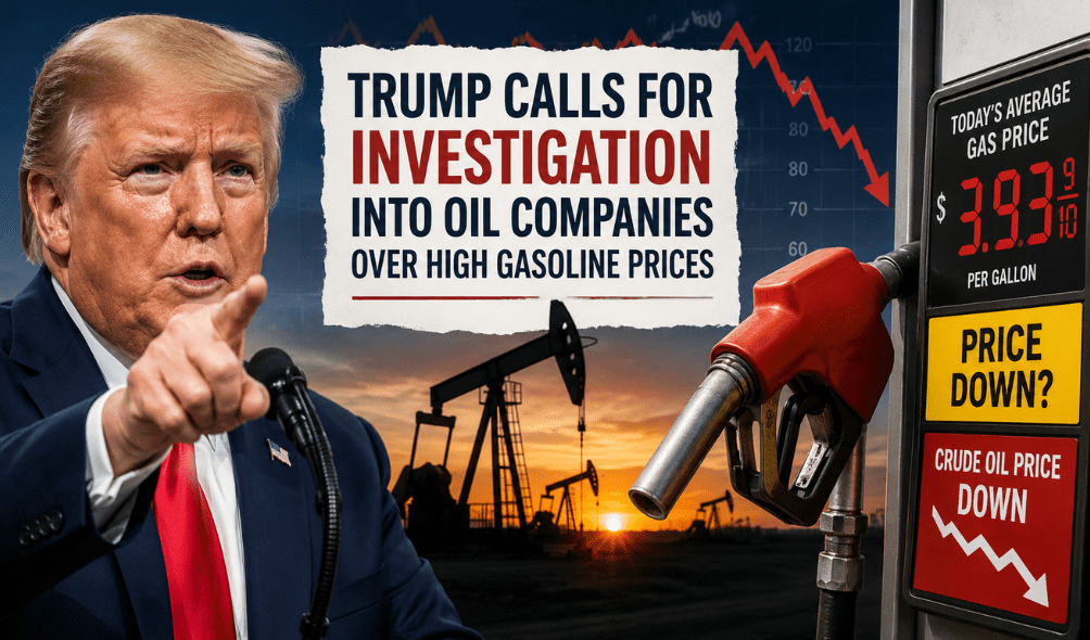 Trump Calls for Oil Price Investigation as Gasoline Costs Remain Elevated Despite Falling Crude Prices