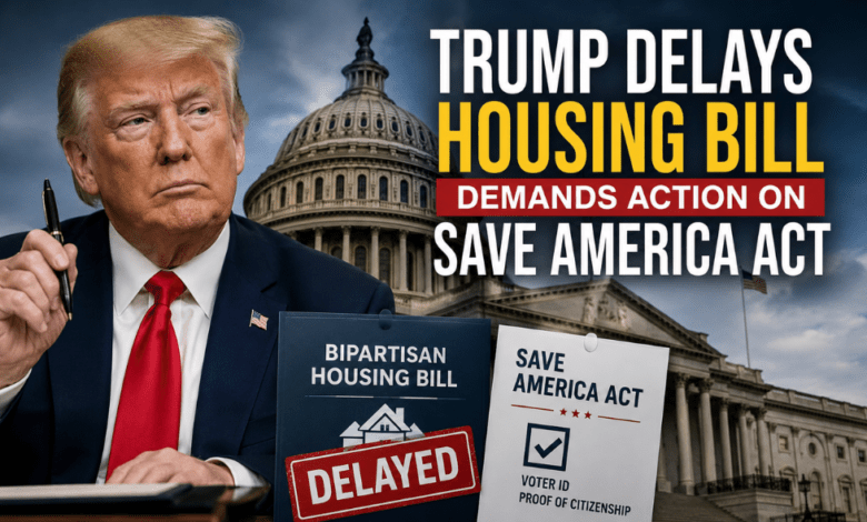 Trump Delays Housing Bill Signing Over SAVE America Act Demand