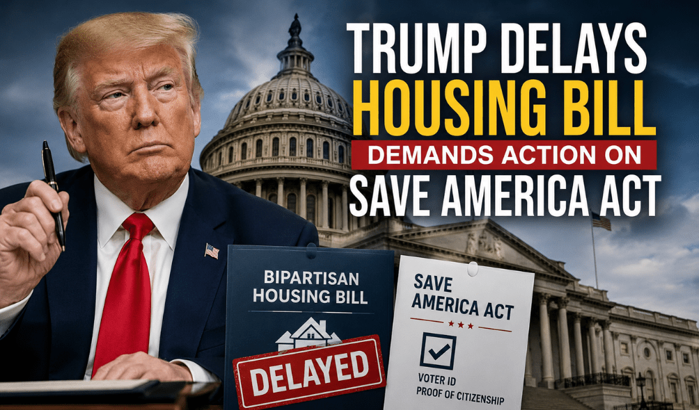 Trump Delays Housing Bill Signing Over SAVE America Act Demand