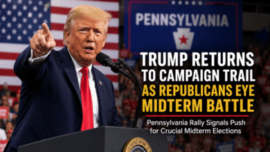 Trump Returns to Campaign Trail in Pennsylvania as Republicans Eye Crucial Midterm Elections
