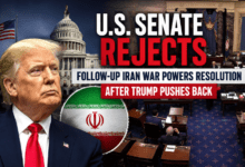 US Senate Rejects Iran War Powers Resolution After Trump Pressure