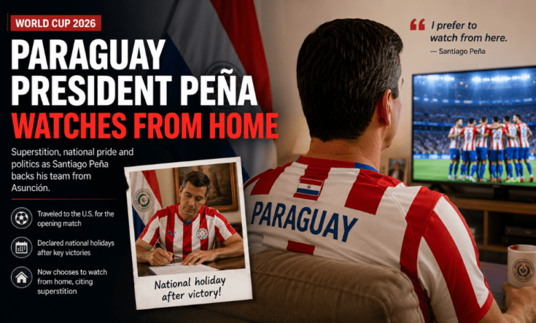 Paraguay President Pena Watches World Cup From Home