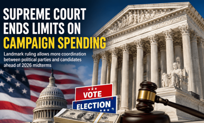 Supreme Court Ends Limits on Campaign Spending