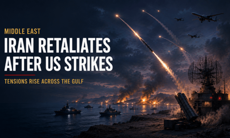 Iran retaliates after US strikes as Middle East tensions rise across the Gulf